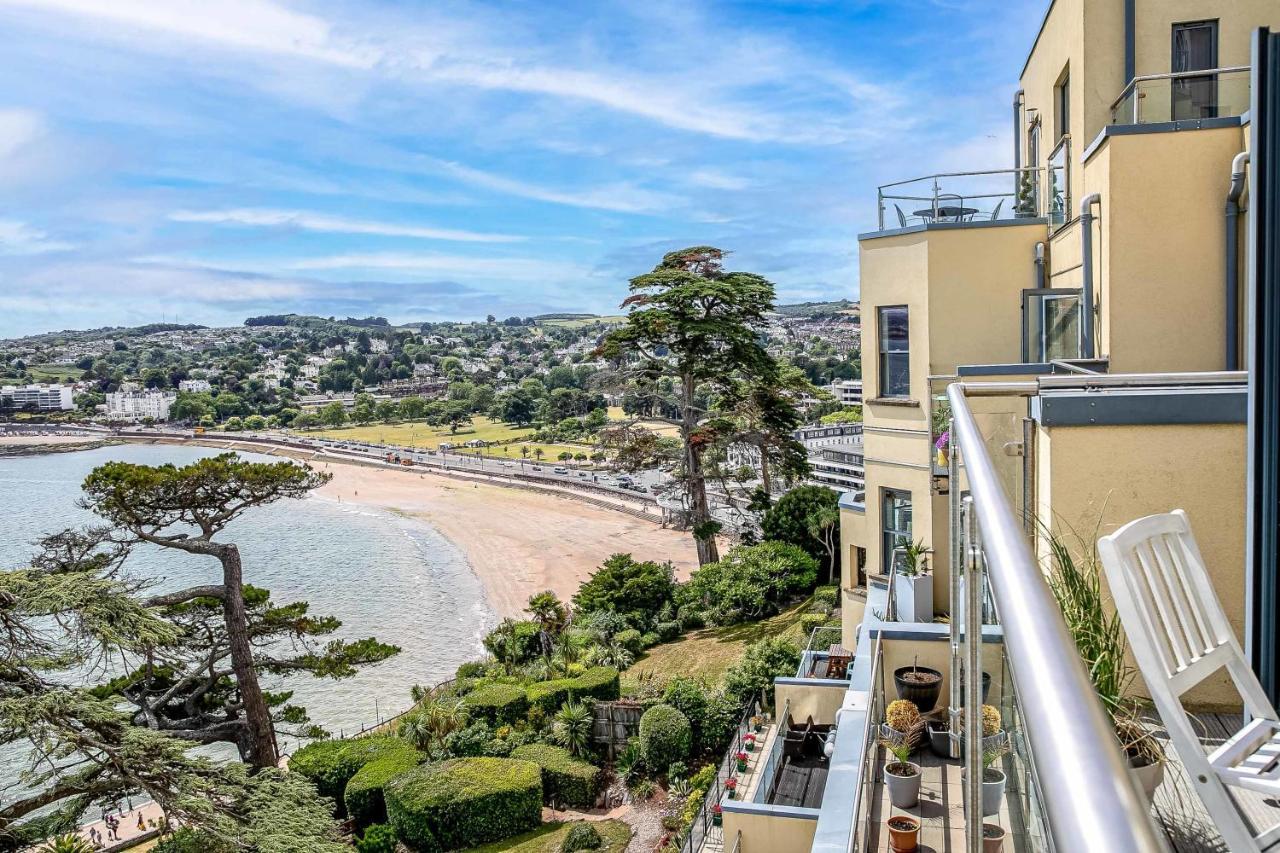 A7 Masts - Striking Beach Bolthole Apartment With Beautiful Sea Views Private Balcony & Parking Torquay Exterior photo